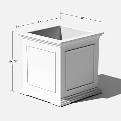 Cube Plastic Planter with Drainage Holes M6025
