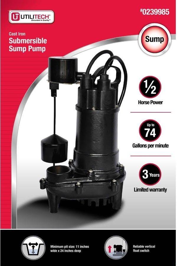 Cast Iron Submersible Sump Pump M3472