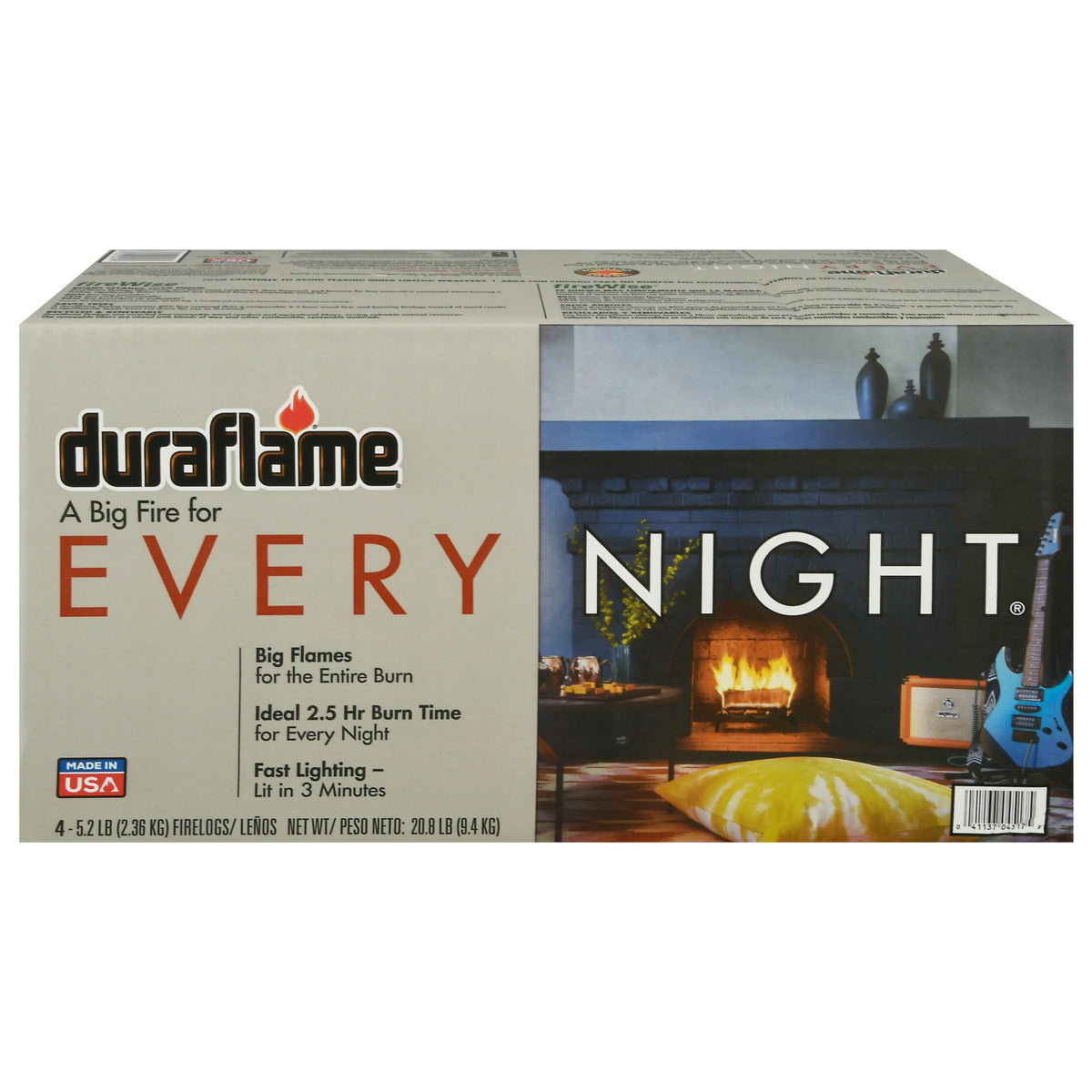 5.2 lb Firelogs, 4 Logs per Case, 2.5 Hour Large Fire W767