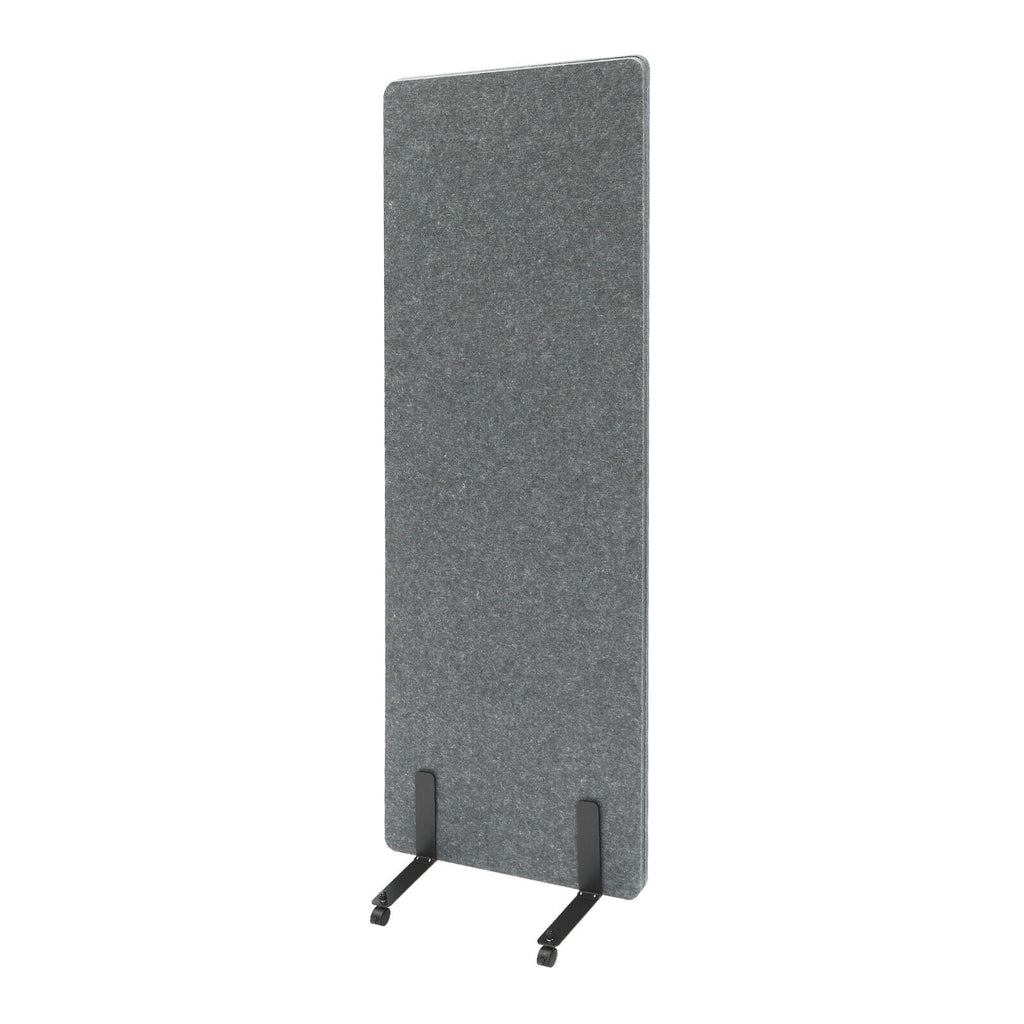 Freestanding Acoustic Room Divider Privacy Screen with Lockable Wheels H283