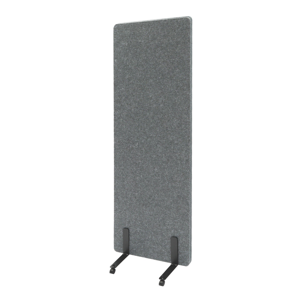 Freestanding Acoustic Room Divider Privacy Screen with Lockable Wheels H283