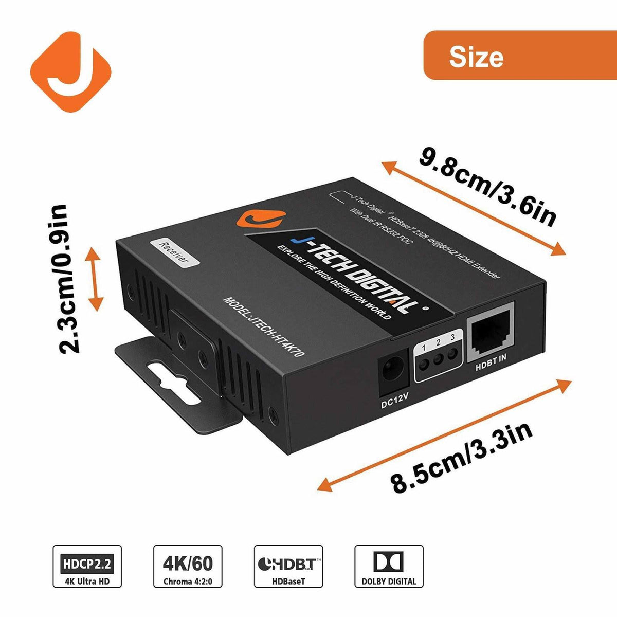 HDMI Extender 4K@60Hz Cat6 N76334