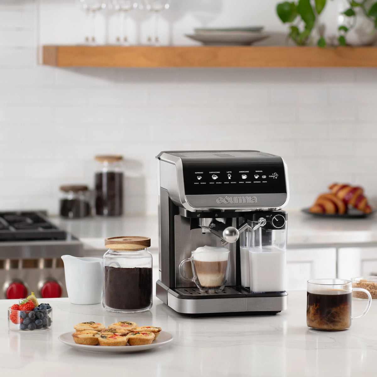 Espresso, Cappuccino, Latte & Americano Maker with Automatic Frothing L245