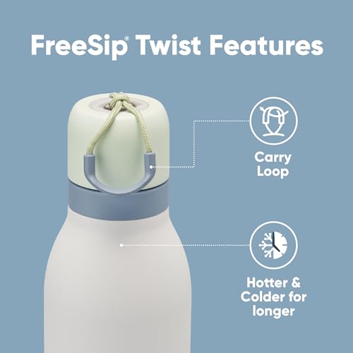24-oz Insulated Stainless Steel Water Bottle with Straw O816