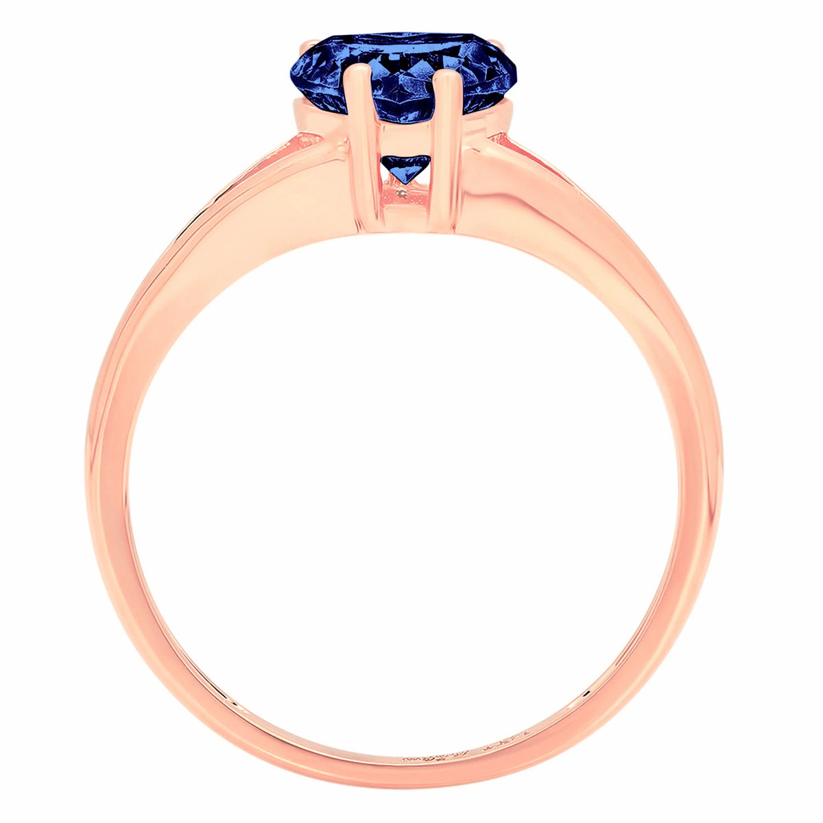 18K Rose Gold Solitaire Ring S25916