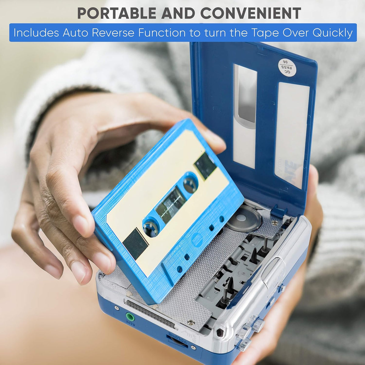 Cassette Player Bluetooth with Earphone Y86411