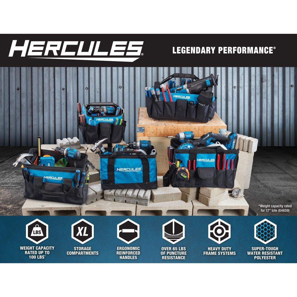 10 in. Tool Tote with 22 Pockets U1162