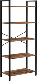 5-Tier Bookshelf with Steel Frame N7444