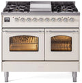 Antique White Dual Fuel Propane Gas Range O761380