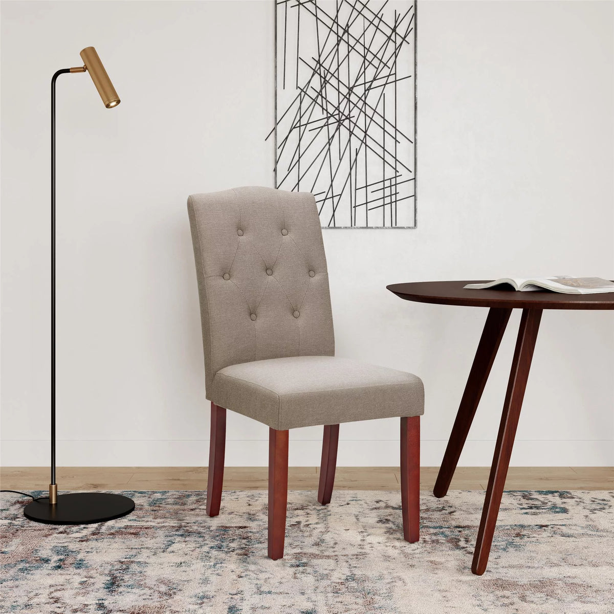5-Piece Dining Set with Upholstered Chairs Y11701