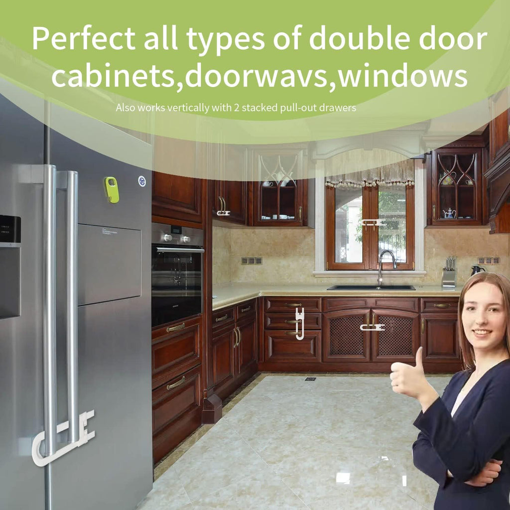Child Safety Cabinet Locks Drawer Locks 10-Pack T521