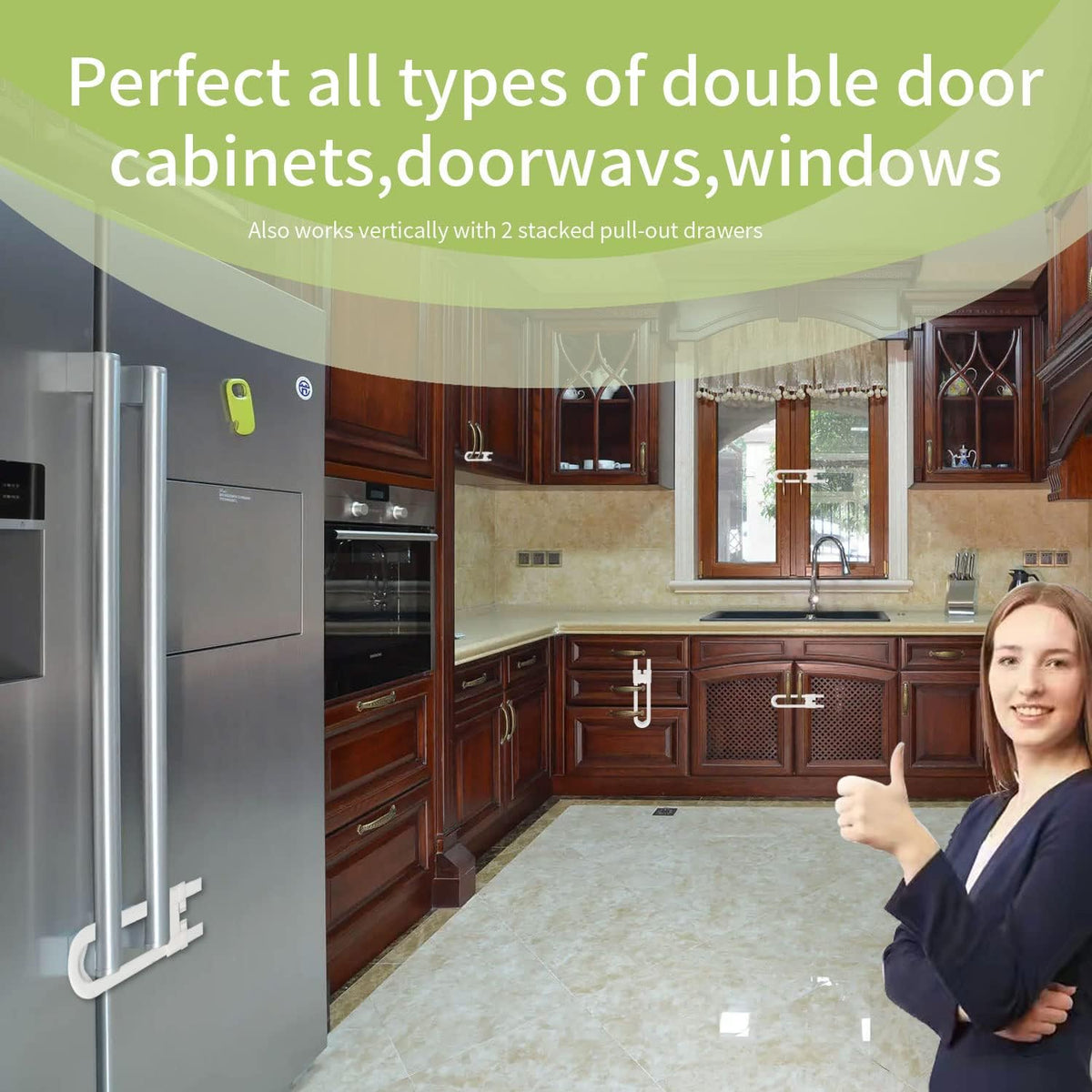 Child Safety Cabinet Locks Drawer Locks 10-Pack T521