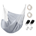 Hammock Chair with Pocket, Max 300 lbs, Dark Gray Z71896