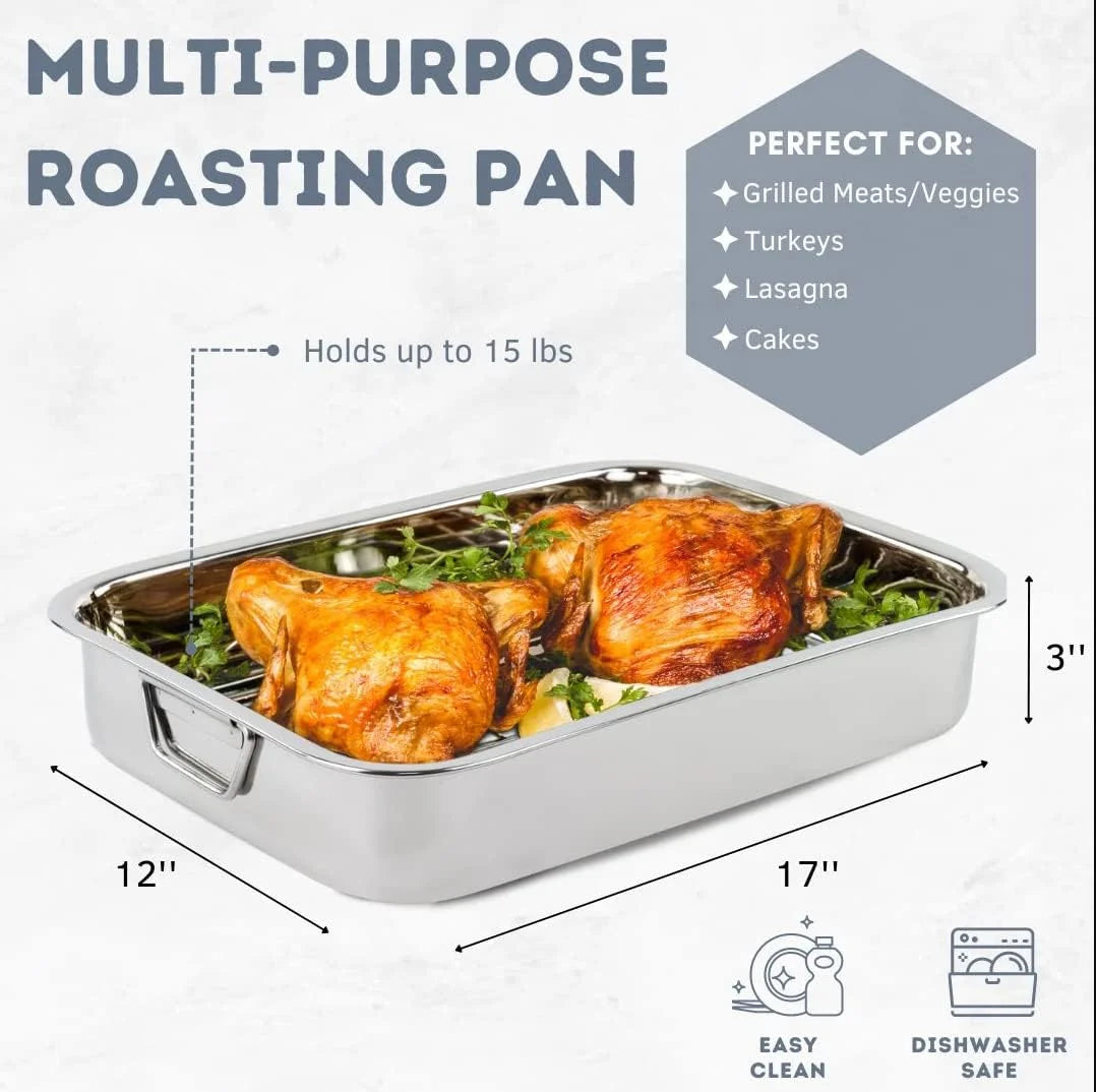 16" Rectangular Stainless Steel Baking Tray B28985