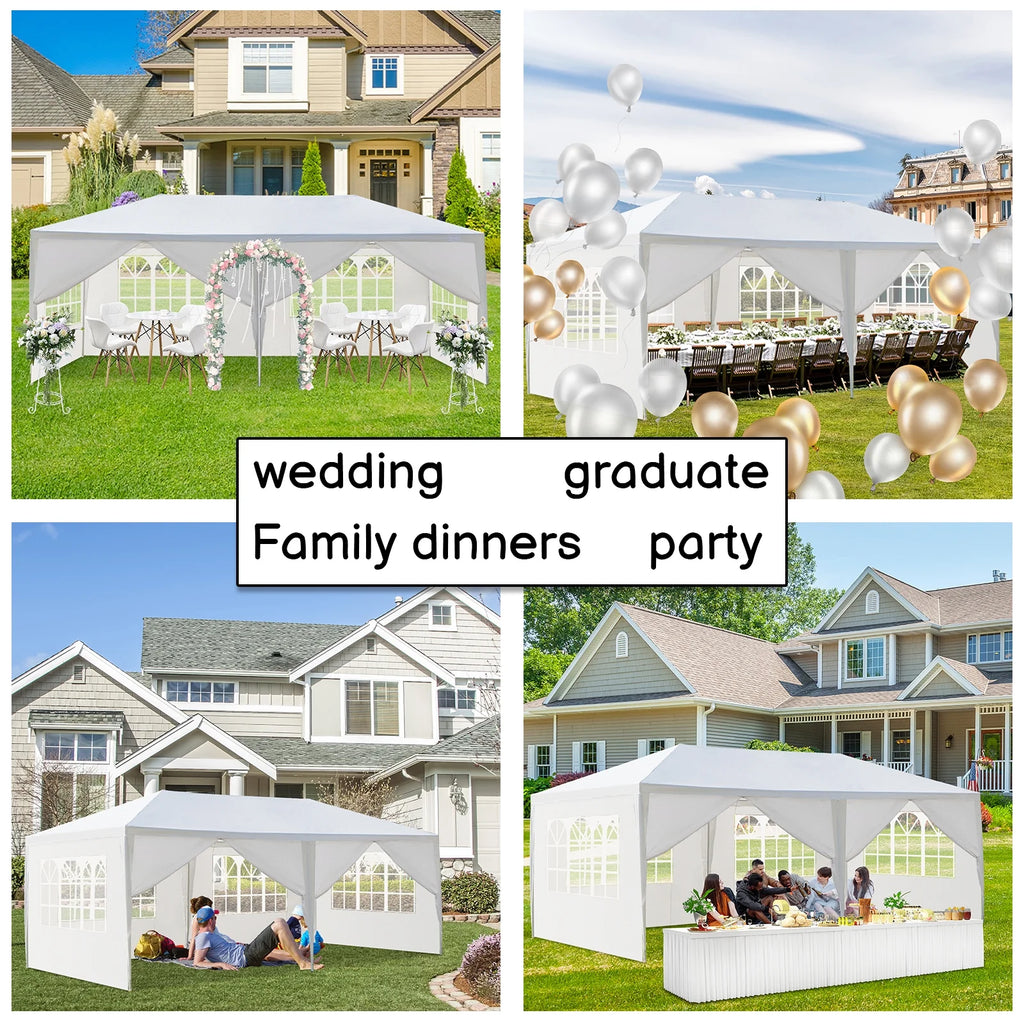 10'x 20' Party Tent Canopy with 6 Sidewalls G82972