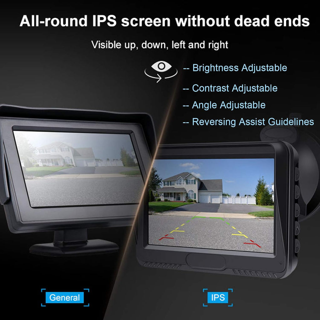 5'' LCD Monitor Waterproof Rear View Camera A2922