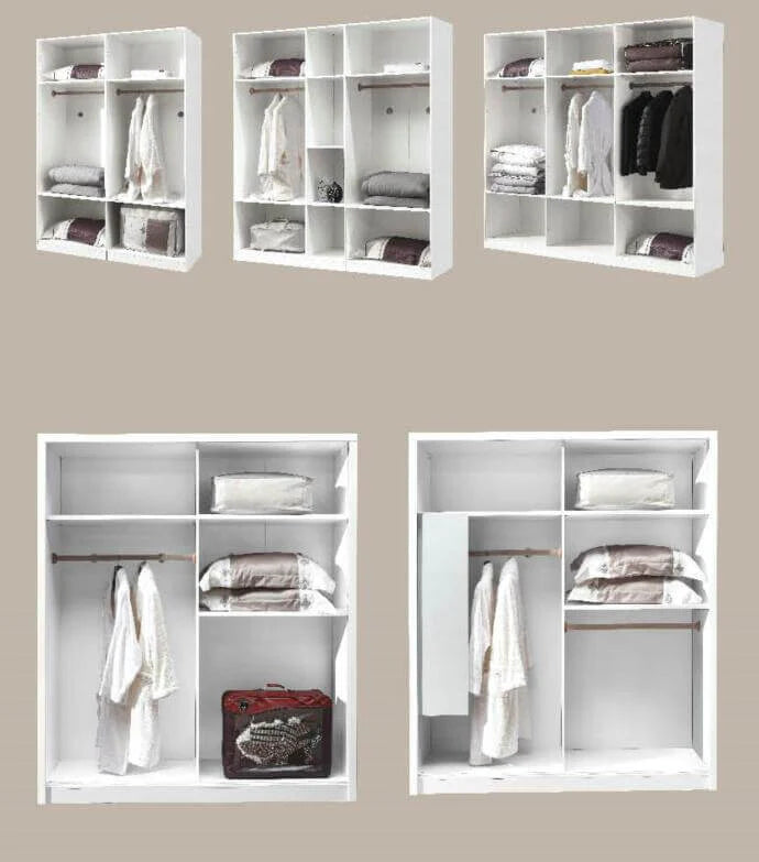 King Size Bed Nightstand Dresser Wardrobe K74520