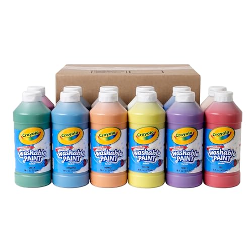 Washable Paint 12ct 16 Oz Nontoxic I170117