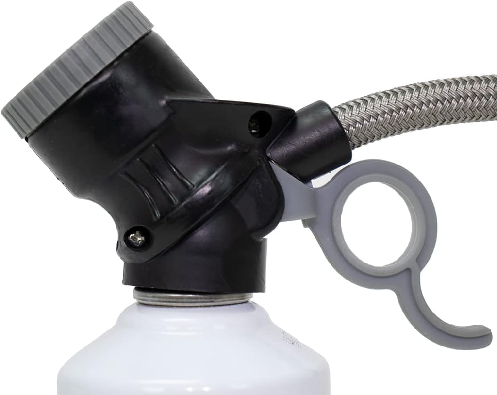 36 Premium Steel Braided Hose Can Tap with Gauge AC Refrigerant Recharge Hose Z5467