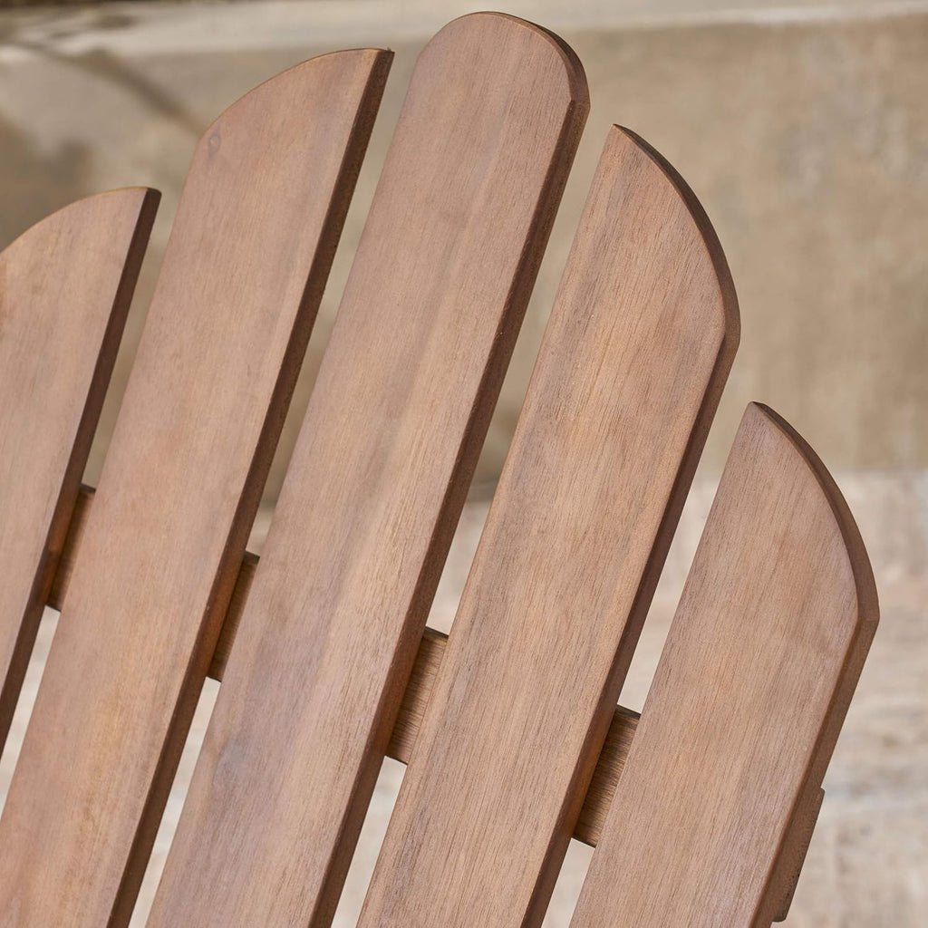 Foldable Acacia Wood Adirondack Chair Q806573