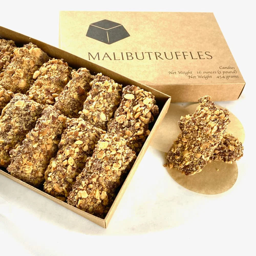 English Toffee Candy with Dark Chocolate and Roasted Almonds T145109
