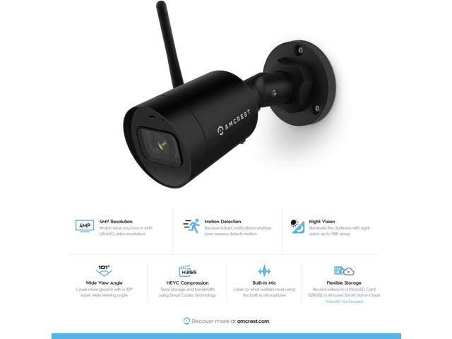 4MP Outdoor WiFi Bullet Security Camera B29714