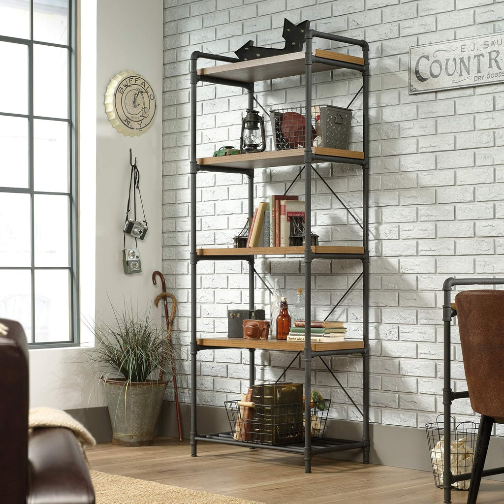 Checked Oak Bookcase D968715
