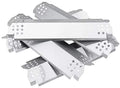 Stainless Steel Gas Grill Heat Plates 5 Pack R834259