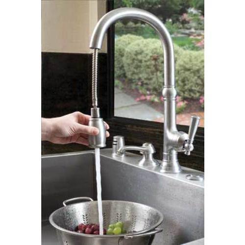 Satin Nickel Pull-Down Kitchen Faucet H657239