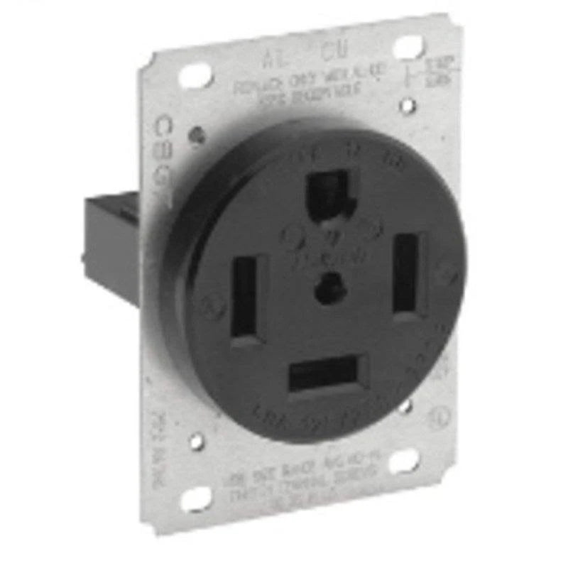 Black Flush Receptacle L280