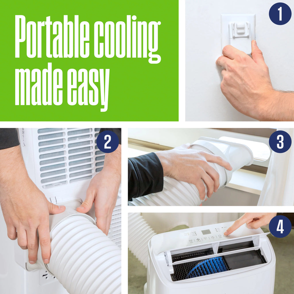 14,000 BTU Portable Air Conditioner with Heat & Dehumidifier M4477