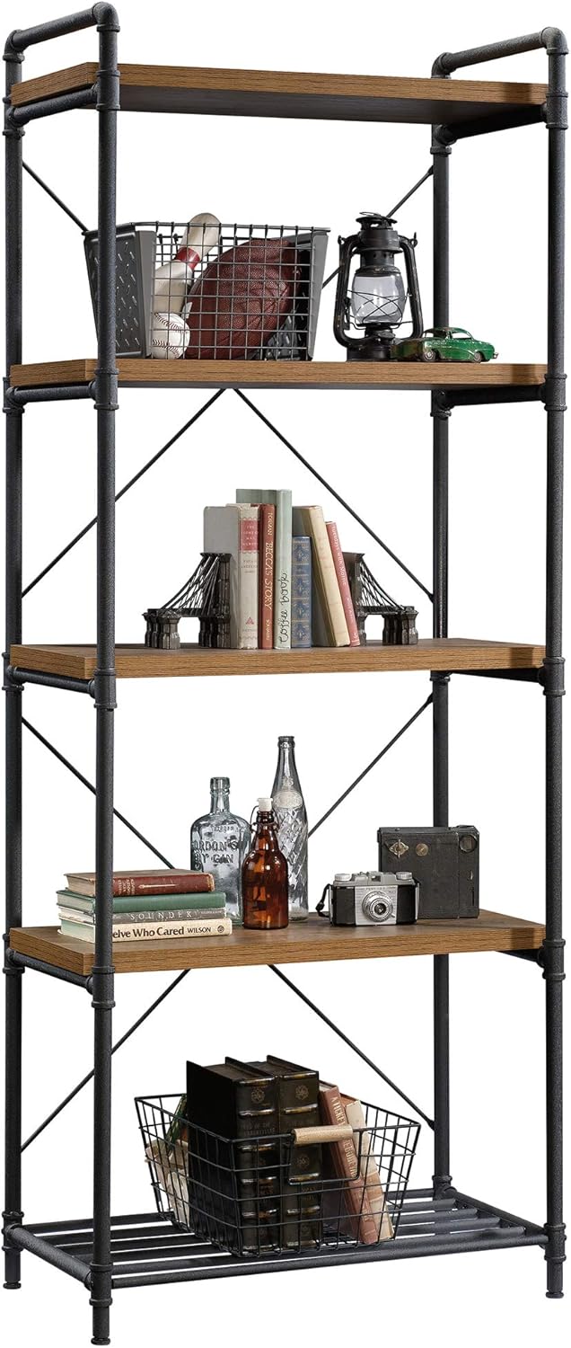 Checked Oak Bookcase D968715