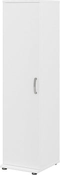 White Storage Cabinet with Door and Shelves G41745