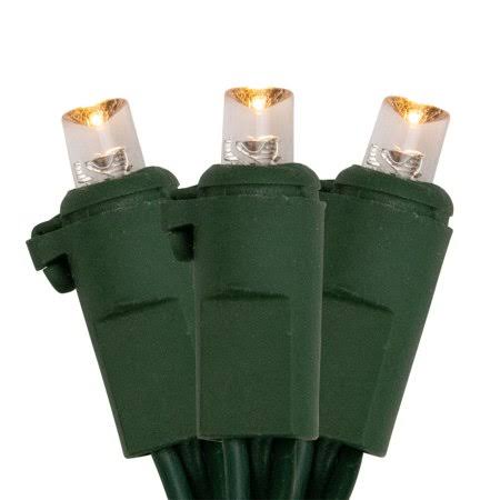Clear Warm White LED Christmas Lights S640