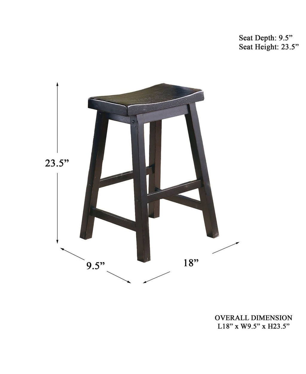 Oak Stool Set of 2 N6305