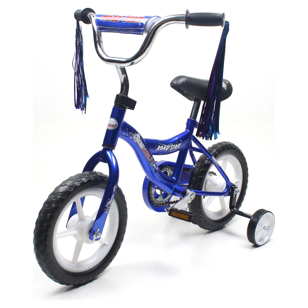 12 In. Kids Bike with Training Wheels Blue I922