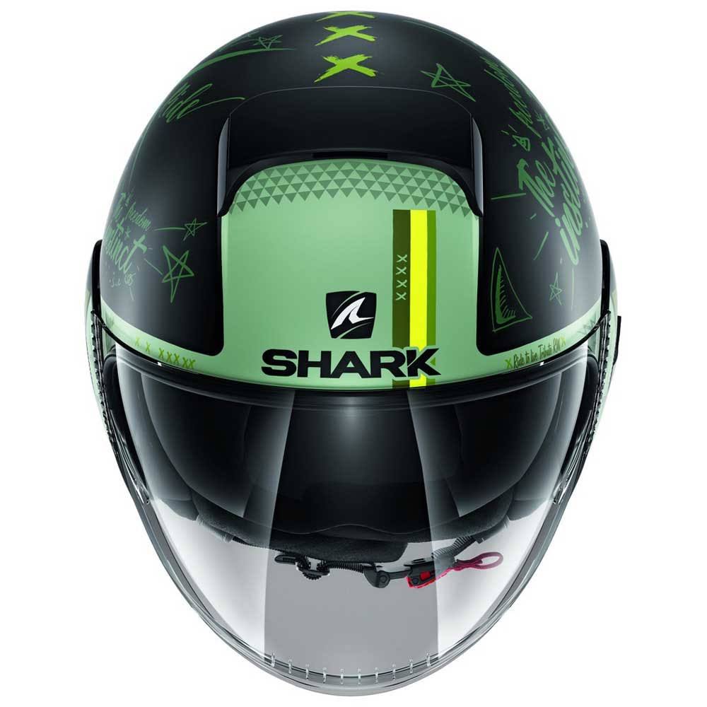 Mat Black Green Size M Helmet W412