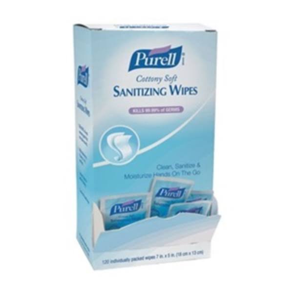 White Cotton Hand Sanitizing Wipes R1487