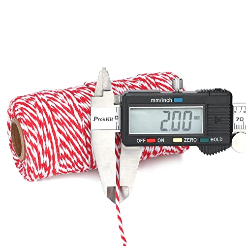 Green Red and White Cotton Twine String I522
