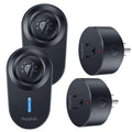 Black Wireless Remote Control Electrical Outlet Switch, 15A/1500W L739