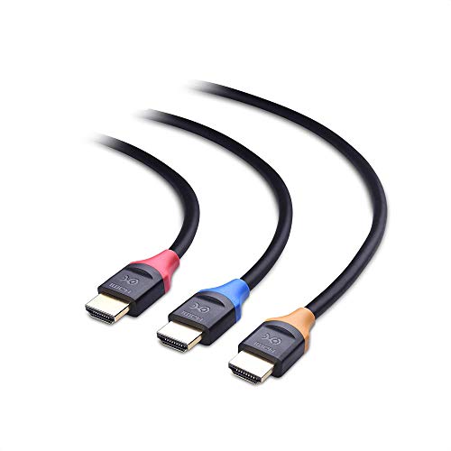 3-Pack High Speed HDMI Cable 15 ft with 4K @60Hz, 2K @144Hz, FreeSync, G-SYNC and HDR Support Q49541