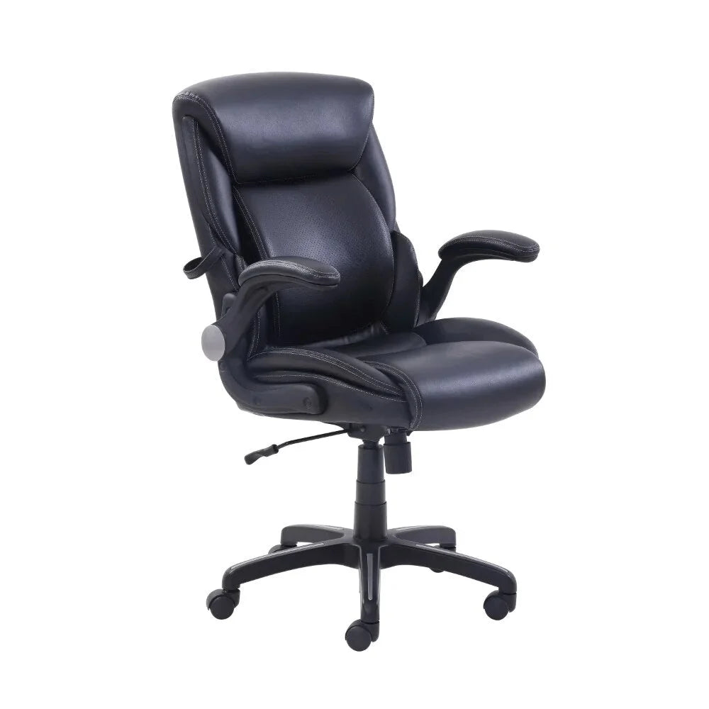 Black Bonded Leather Office Chair A6583