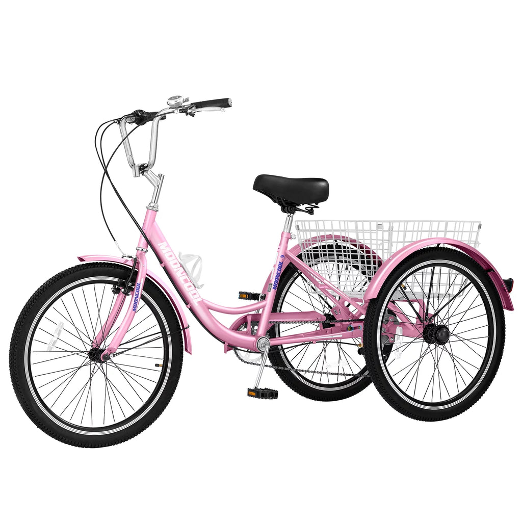 24 Adult Tricycle 7 Speed Cyan L715918