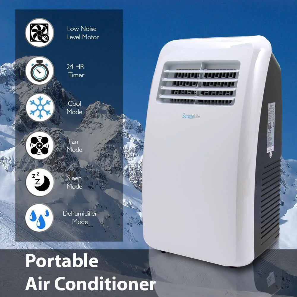 8,000 BTU Portable Air Conditioner with Dehumidifier and Fan Modes Y5302