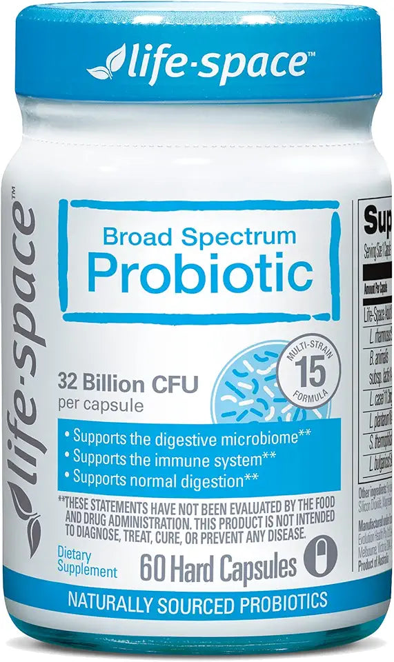 Broad Spectrum Probiotics 32 Billion CFU 15 Strains 60 Veg Capsules O4121