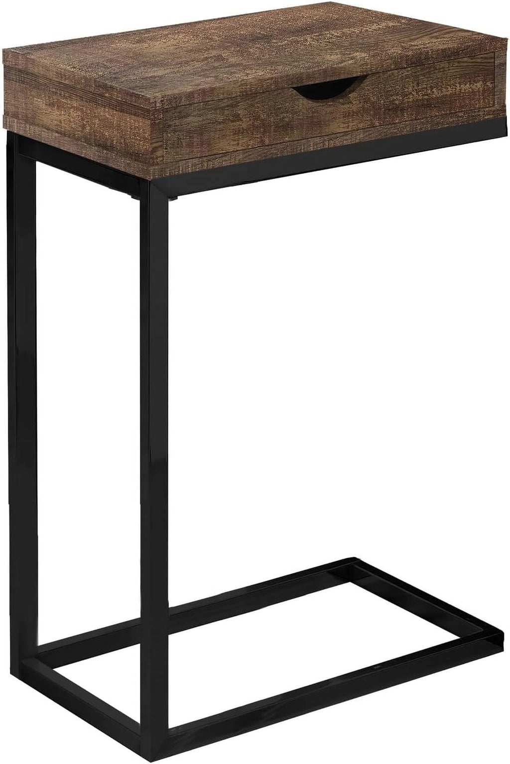 Brown Wood-Look Drawer Accent Table P60929