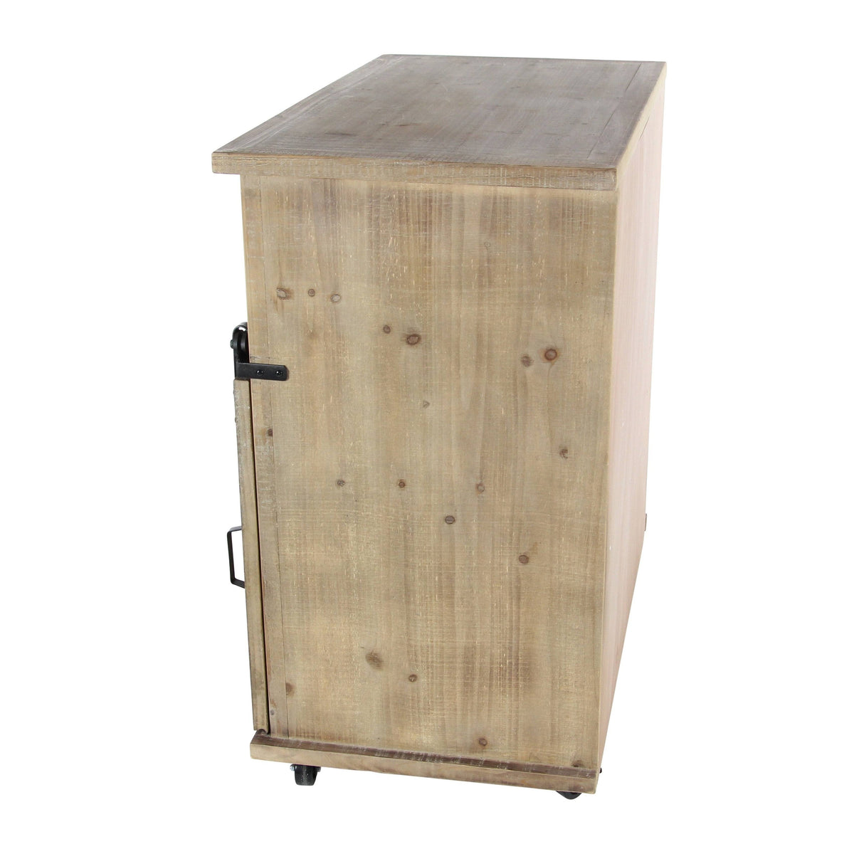 Rustic Fir Wood Storage Cabinet X932286