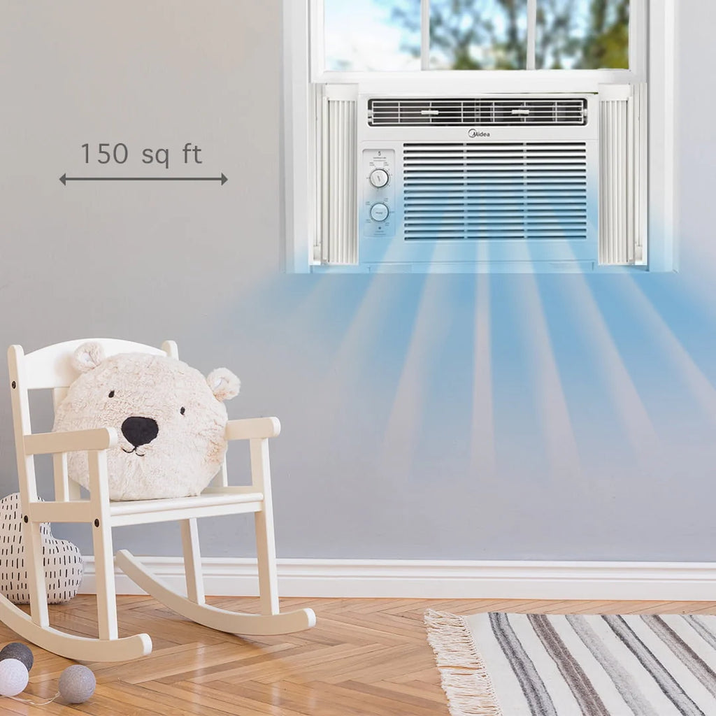 5,000 BTU 150 Sq ft Mechanical Window Air Conditioner, White U280