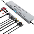 USB C Laptop Docking Station, 14in1 Triple Display 2 HDMI & VGA, 100W USB-C PD, Gigabit Ethernet, 2X USB 3, Card Reader, Audio M637307