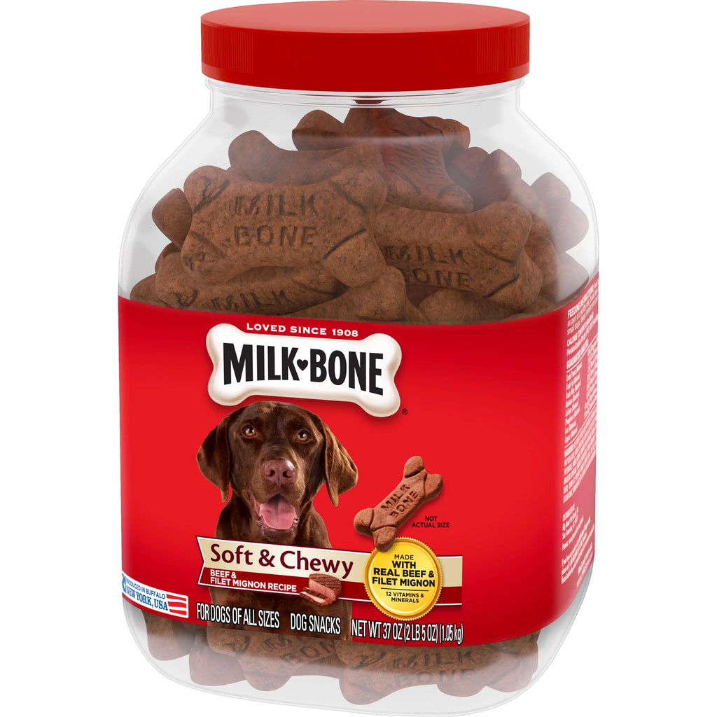 37 Oz. Soft & Chewy Beef & Filet Mignon Dog Snacks T986